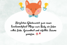 Glückwünsche zur Geburt