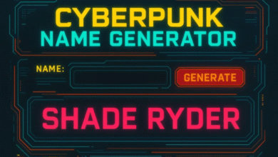 Name Generator Cyberpunk